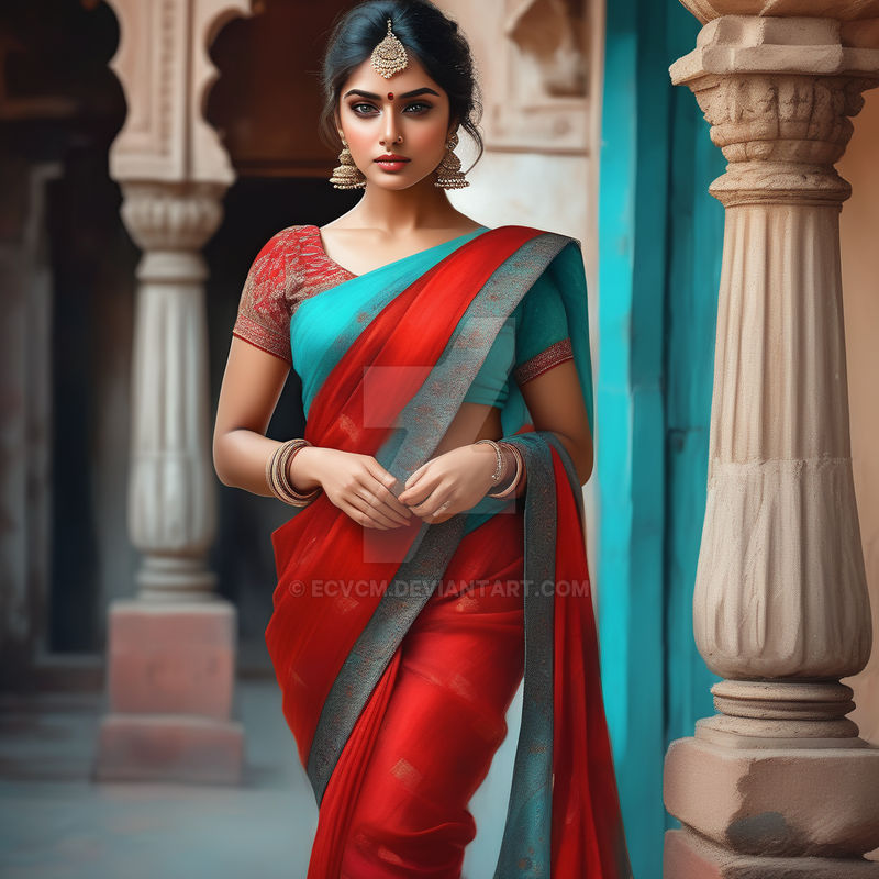 Indian woman by ECVcm on DeviantArt