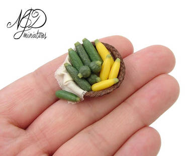 Courgette Basket - NJD Miniatures