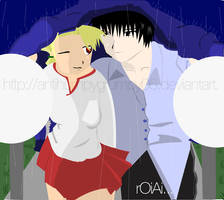 roy and riza in the rain-again