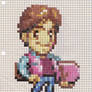 Marty McFly graph paper sprite