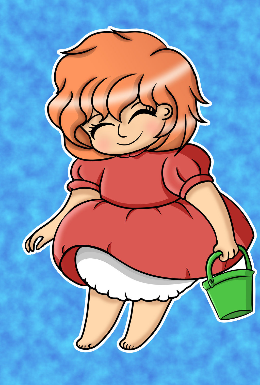 Ponyo sticker design no.2 idea! by kyliesmiley1998 on DeviantArt