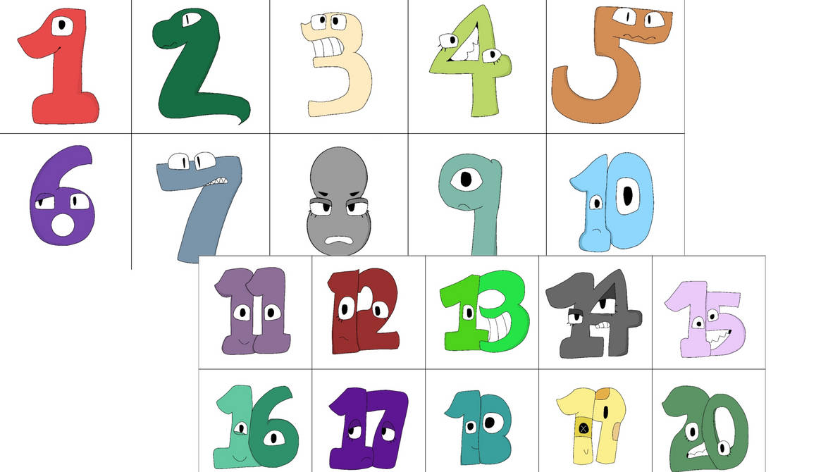 Numbers Deviantart Part 2 Redraws!?!?!? by SnowfallWish18 on DeviantArt