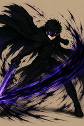 Noctis Veil Attack Pose: Dusk Rend