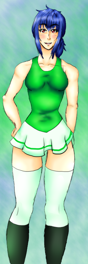 Nozomi Being Green- Coloring Practice