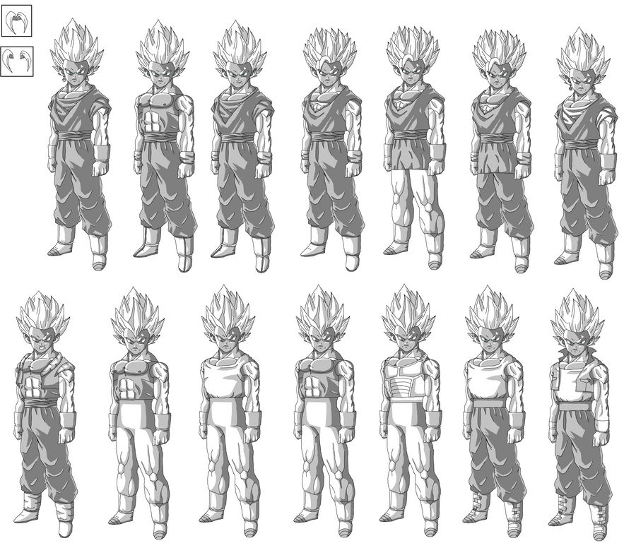 Dbf Base Roster base dbz black white by Naruttebayo67 on DeviantArt