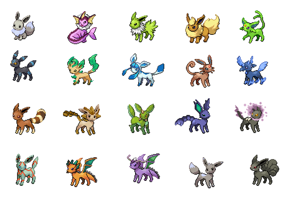 All Shiny Eeveelutions, Eevee