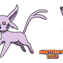 Coloring Espeon+mega Evo