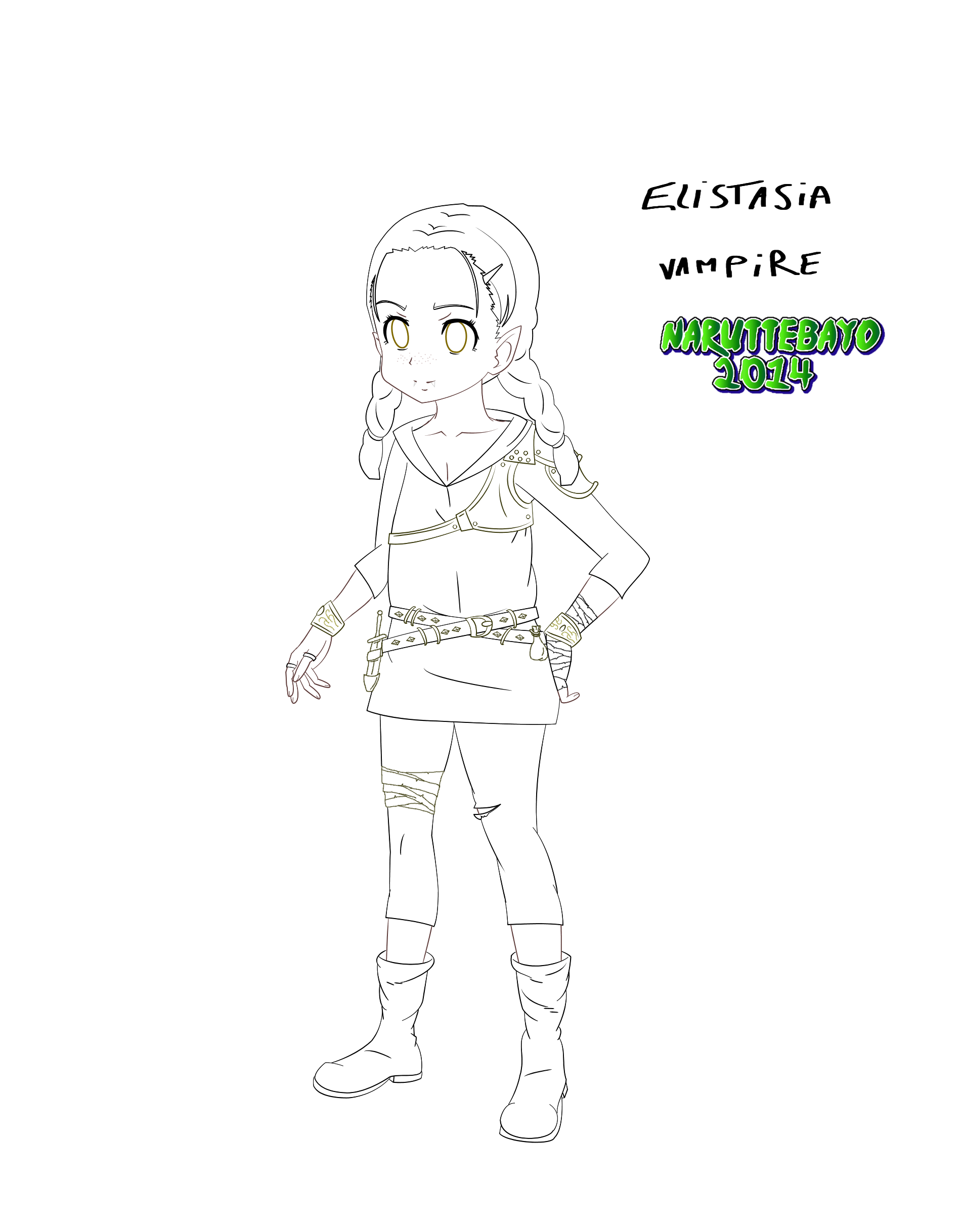 [lineart] Elistasia vampire rpg