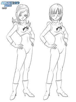 [lineart] Galactic Patrol girl for tepheris