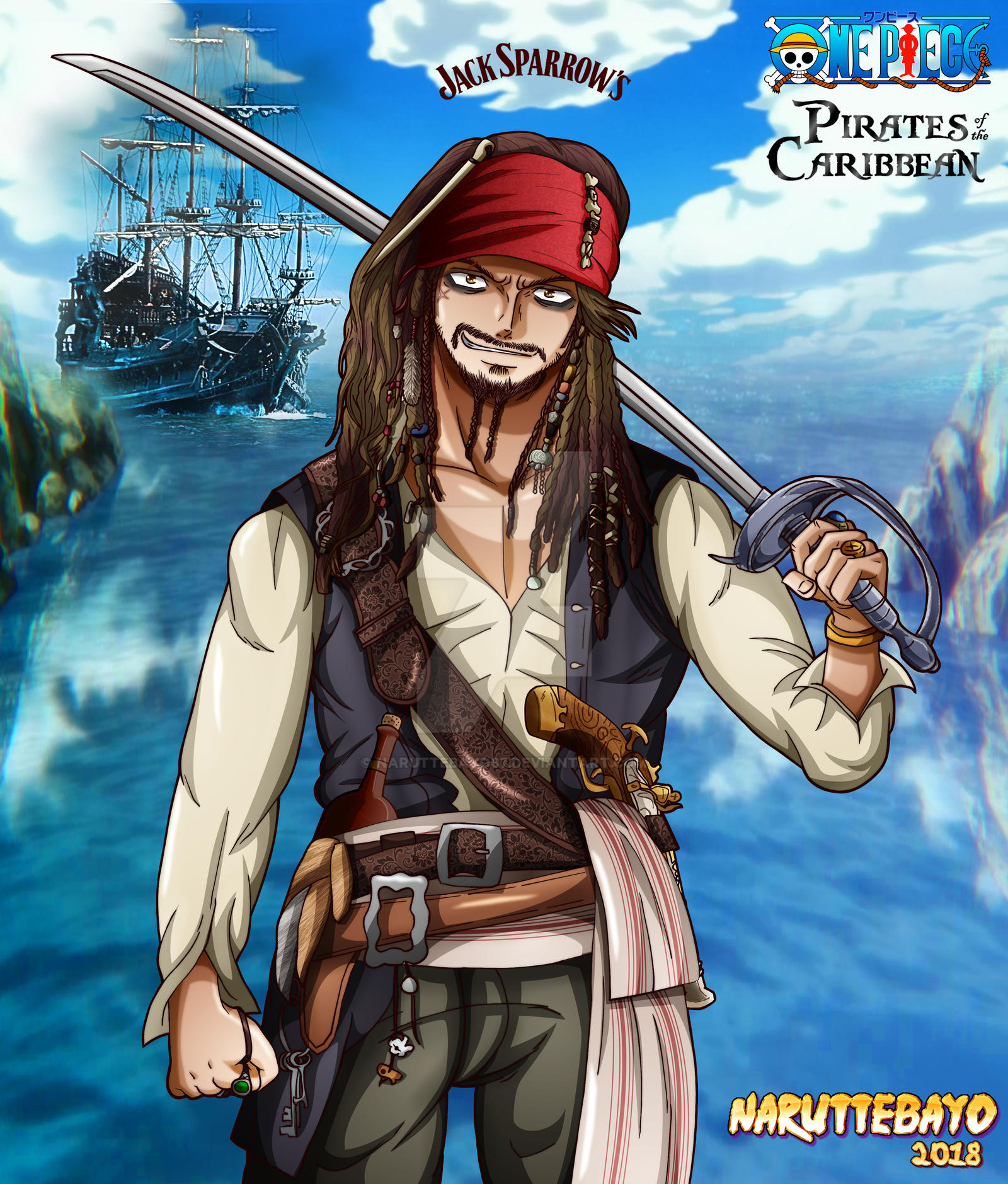Colo Jack Sparrow One Piece By Naruttebayo67 On Deviantart Colo Jack Sparrow One Piece By Naruttebayo67 On Deviantart
