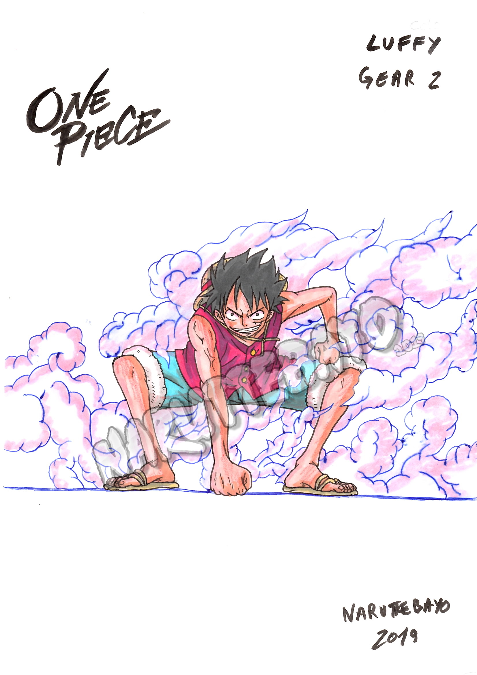 colo luffy Gear 2.2 no hat by Narutto67 on DeviantArt