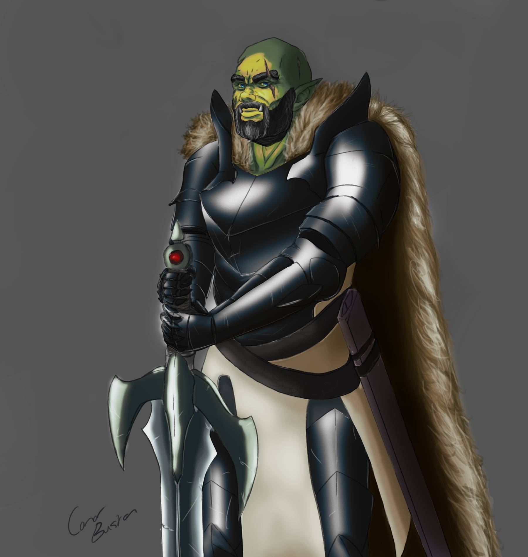 Orc commission by ConorBustonArt on DeviantArt