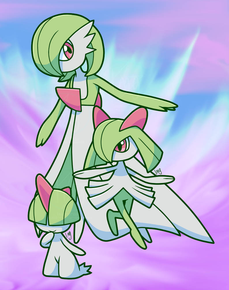 Ralts Evolutions by 1meengreenie on DeviantArt