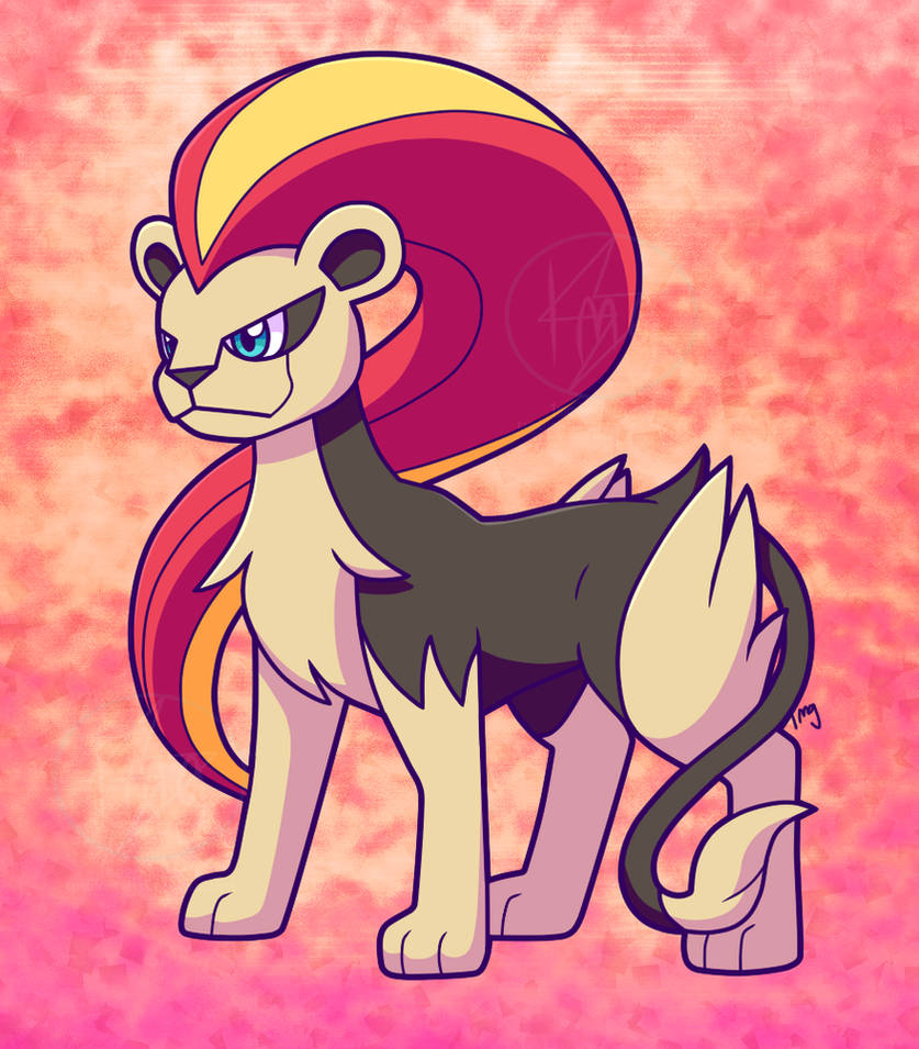 Pyroar F Pyroar (F) by 1meengreenie on DeviantArt