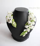 Alstroemeria and freesia blossom necklace by fion-fon-tier