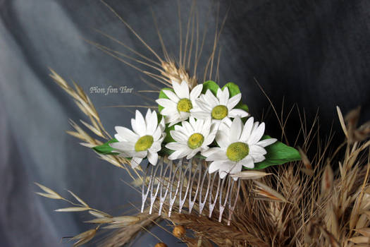 Flower comb - daisy