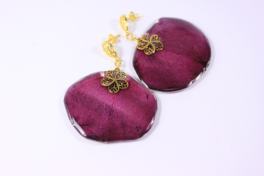 Rose earrings