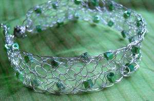 Crocheted Wire Bracelet