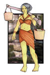 Merchant Road - Orc Girl by ChocoboGoddess
