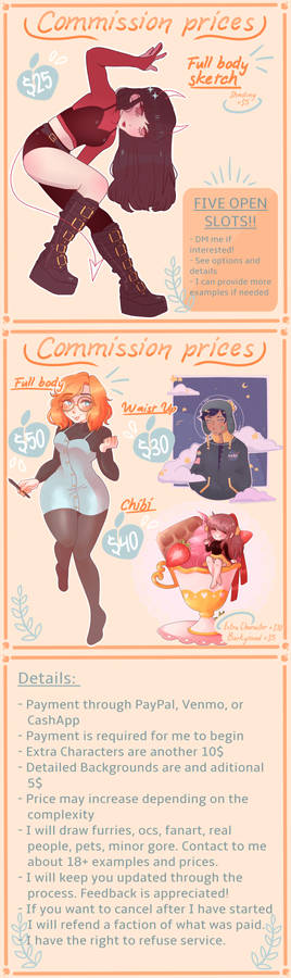 Commission Info || OPEN (5 slots)