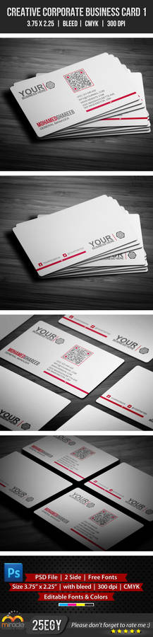 Creative Corporate Business Card 1 | Codegrape