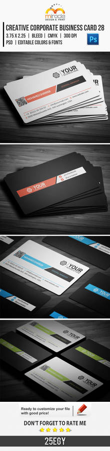 Creative Corporate Business Card 28