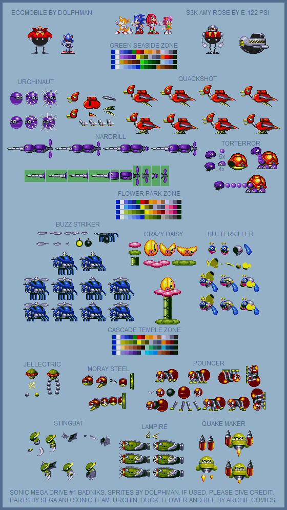 Sonic sprite MEGAPACK preview by evolvd-studios on DeviantArt