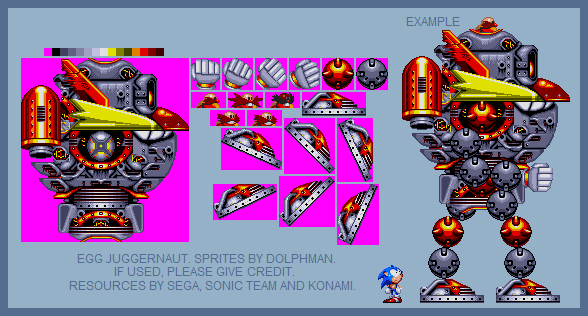 Custom / Edited - Sonic the Hedgehog Customs - Death Egg Robot (Sonic Mania-Style)  - The Spriters Resource