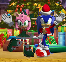 [MMD] Sonic and Amy Christmas 2020