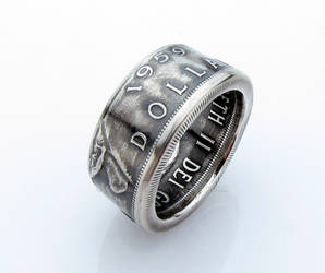 Canadian Dollar Coin Ring