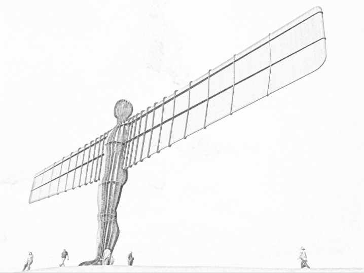 Angel Of The North Drawing 2 By Redwolf26 On DeviantArt angel-of-the-north-drawing-2-by-redwolf26-on-deviantart