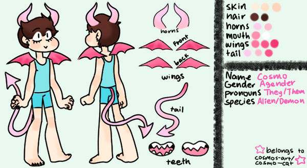 Cosmo Reference Cosmo Reference Sheet by Cosmo--Cat on DeviantArt