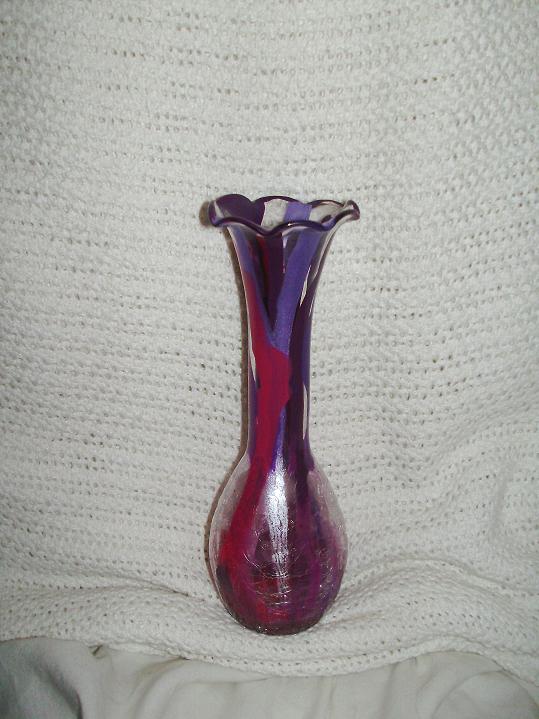 purple vase