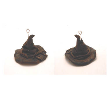 Handmade miniature sorting had: harry potter charm