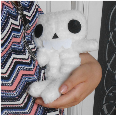 handmade skeleton plush