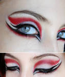 make-up red black white by Dead-Rose-16