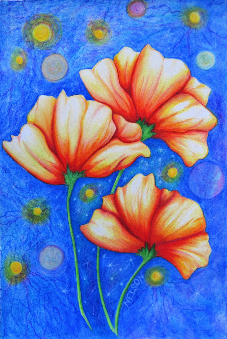 Space Poppy Space Poppies by laraLearner on DeviantArt