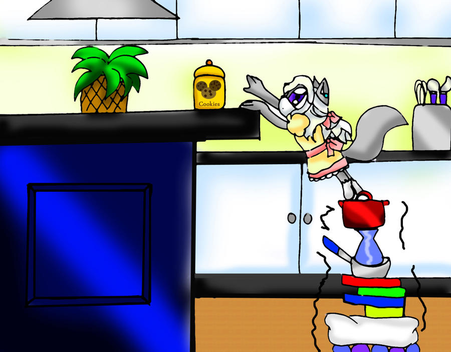 Baby Marly and the Cookie jar by RoX-Ann on DeviantArt