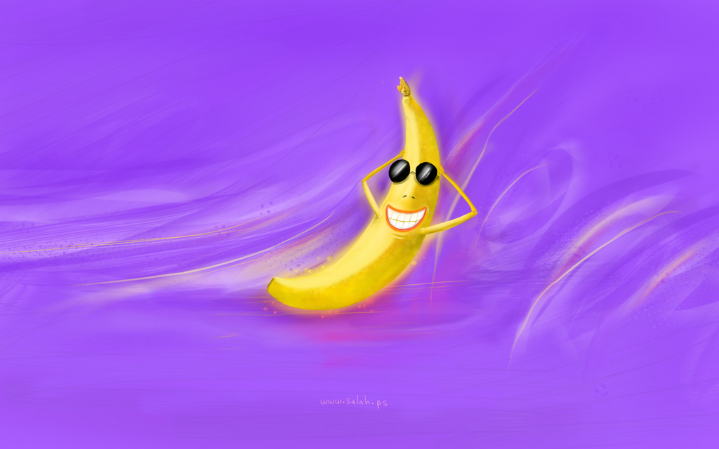 Funny banana Wallpaper (free)