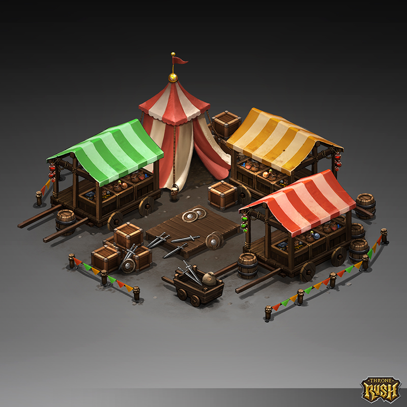 Isometric Marketplace by Sephiroth-Art