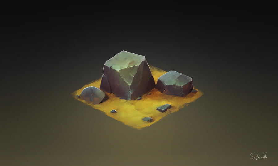 Isometric Stone by Sephiroth-Art on DeviantArt