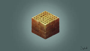 Isometric Brick Cube | FanArt #5