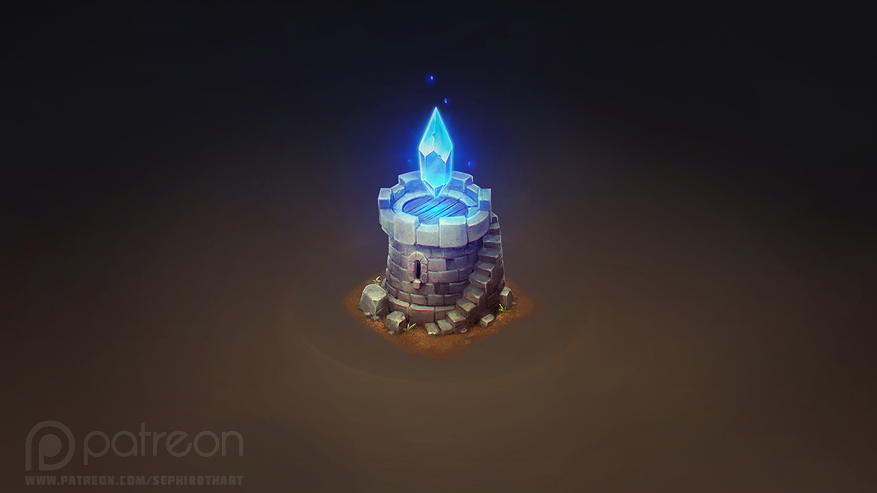 Isometric Crystal Tower