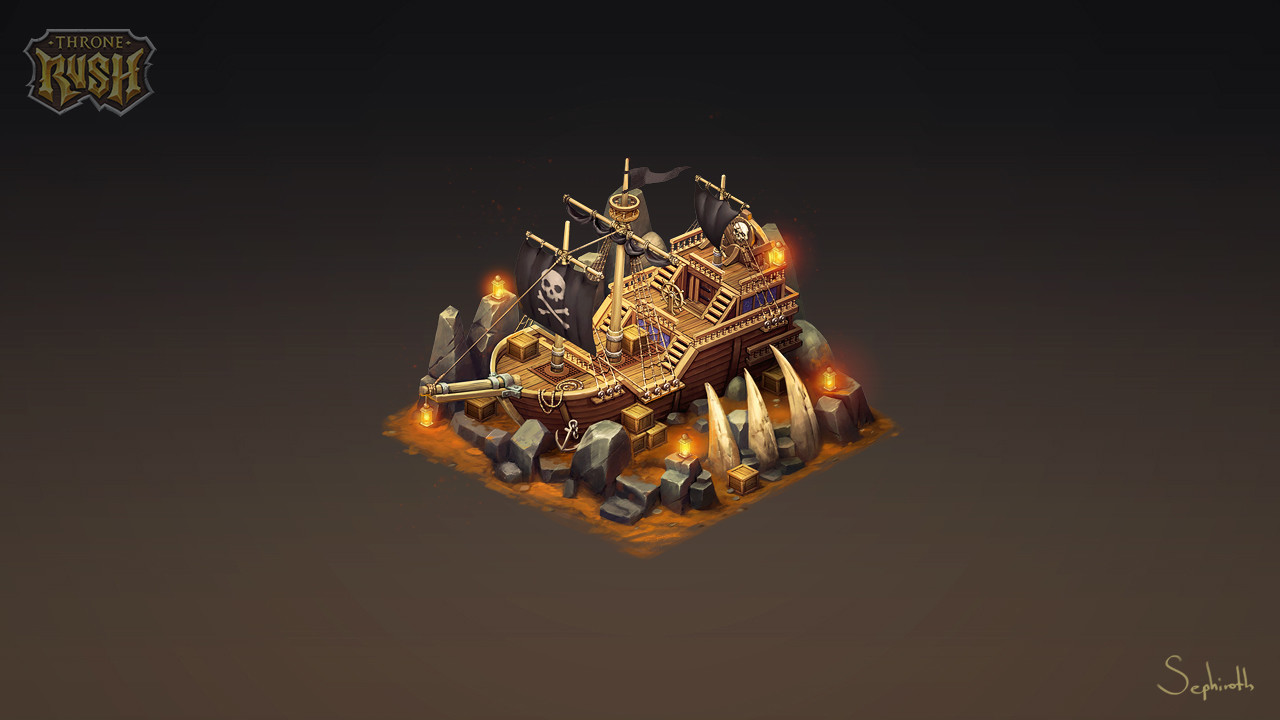 Isometric Pirate Ship