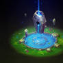 Isometric Ancient Fountain | video