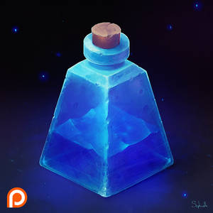 Isometric Blue Bottle