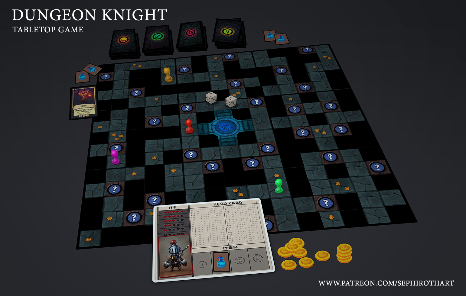 Download Dungeon Knight Board Game Mockup By Sephiroth Art On Deviantart