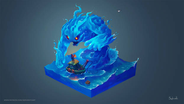 Isometric Sea Creature