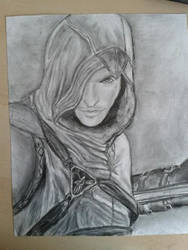 Assassin's Creed Drawing Charcoal