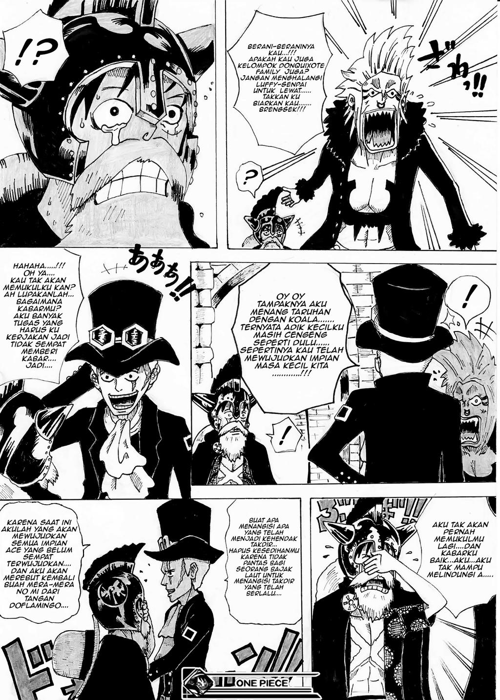 Luffy meet Sabo by izhoumz on DeviantArt